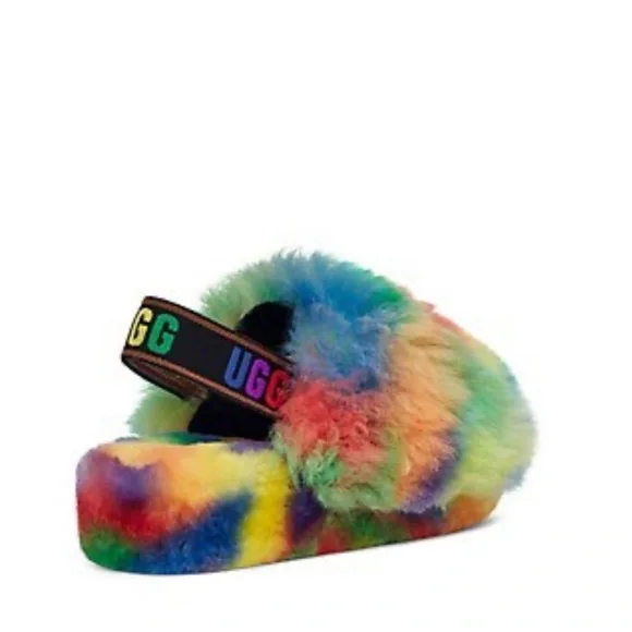 🆕🌈🆕 UGG NEW FLUFF PRIDE SLIPPER 🆕🌈🆕 - Picture 7 of 12